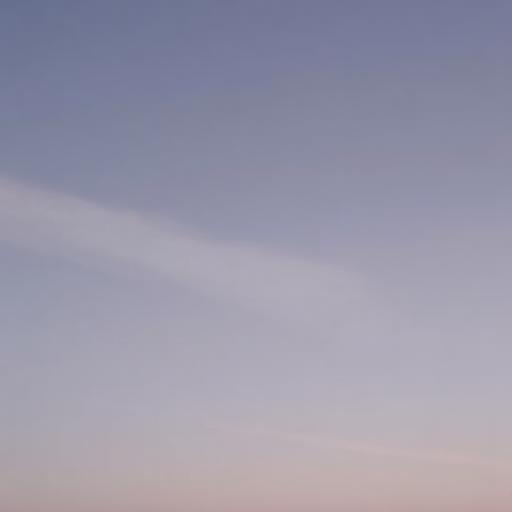 Abstract thin cloud bands in pale sky